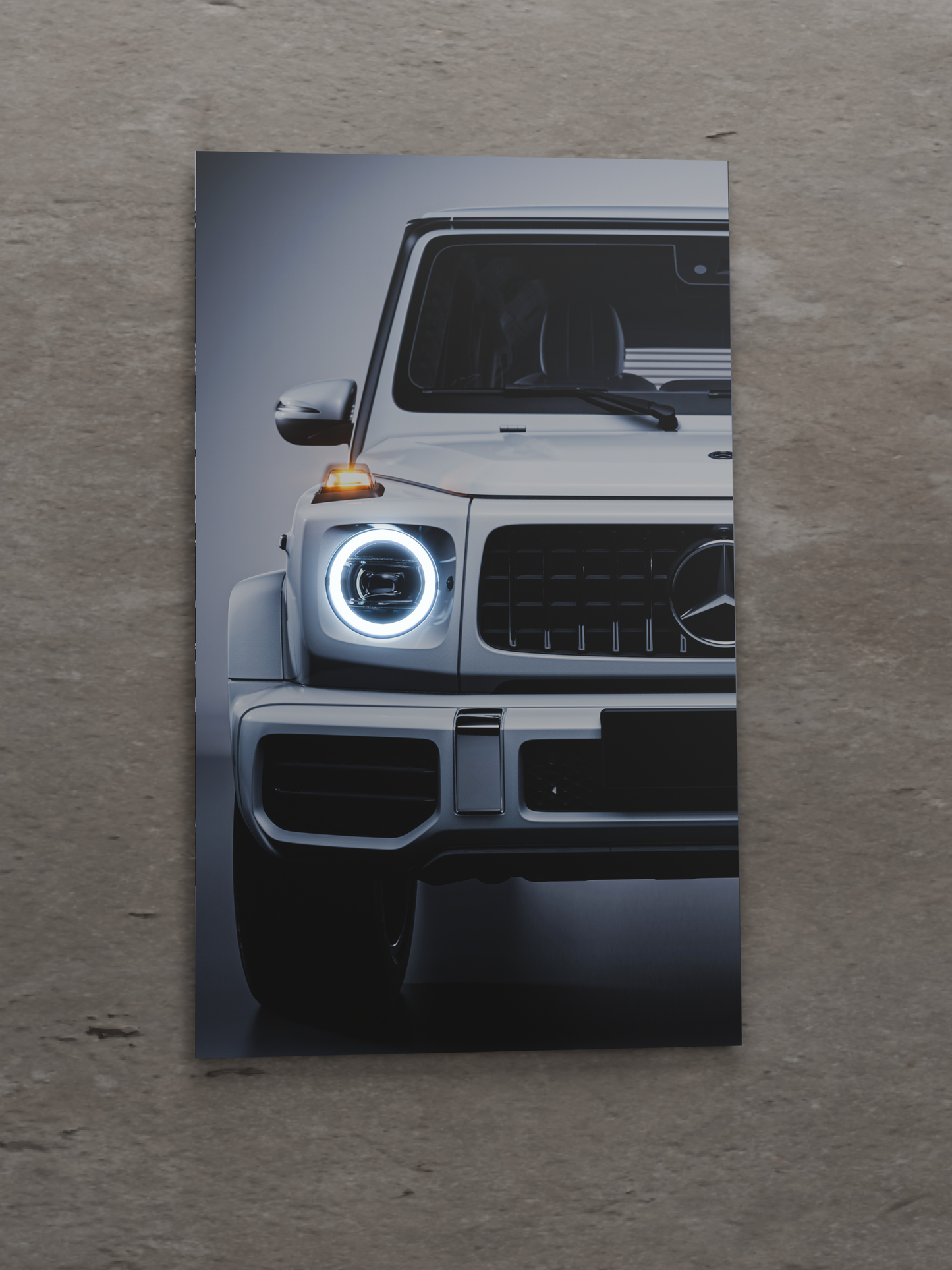 Mercedes G-Wagon LED Acrylic Wall Art – Luxury SUV Glow Poster