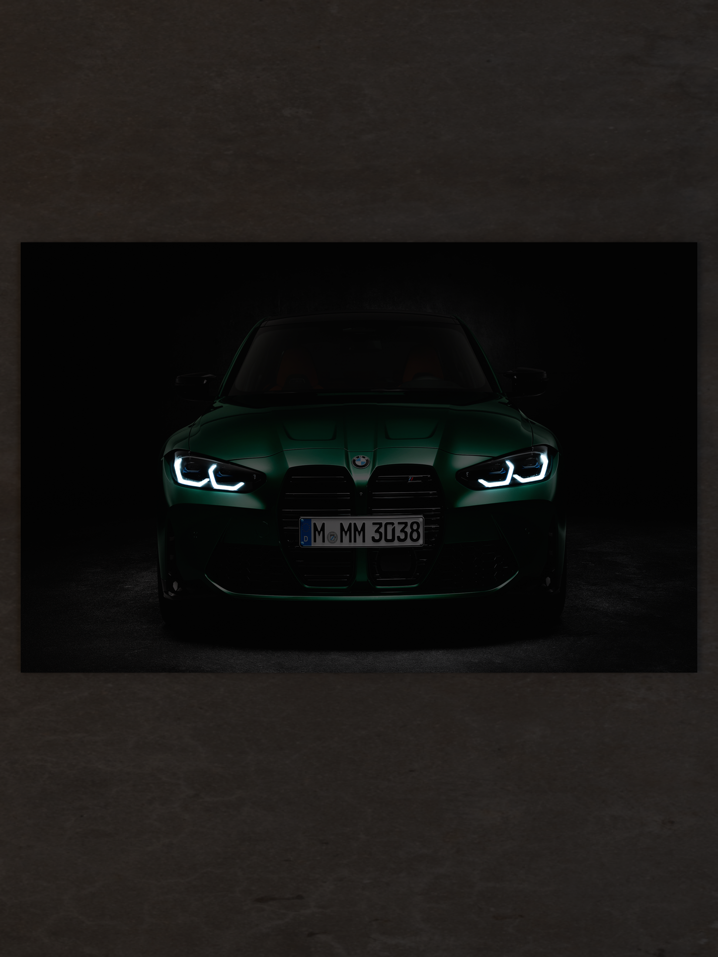 BMW M3 LED Acrylic Wall Art – Illuminated Supercar Display