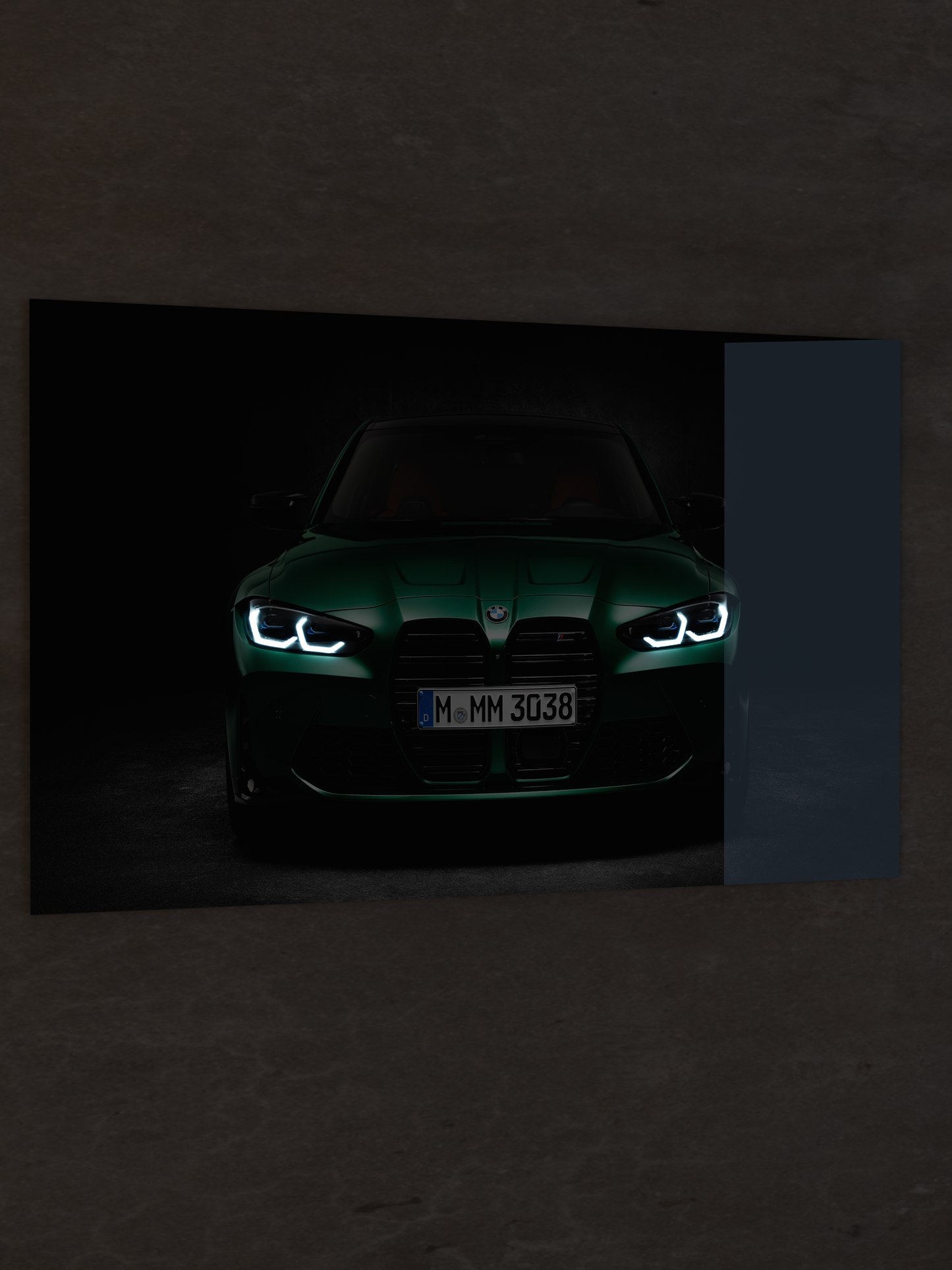 BMW M3 LED Acrylic Wall Art – Illuminated Supercar Display