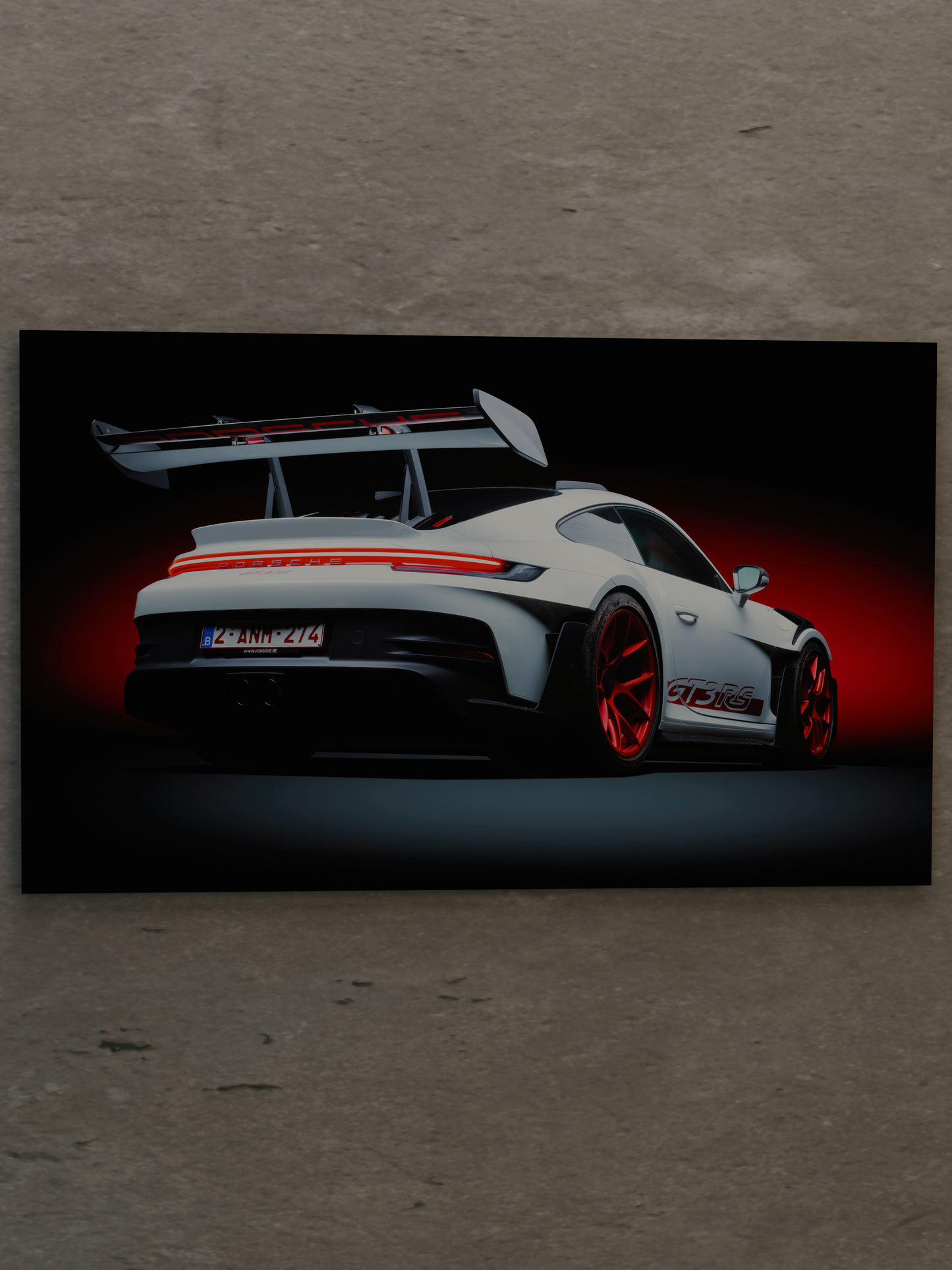 Porsche Night Drive – LED Acrylic Wall Art